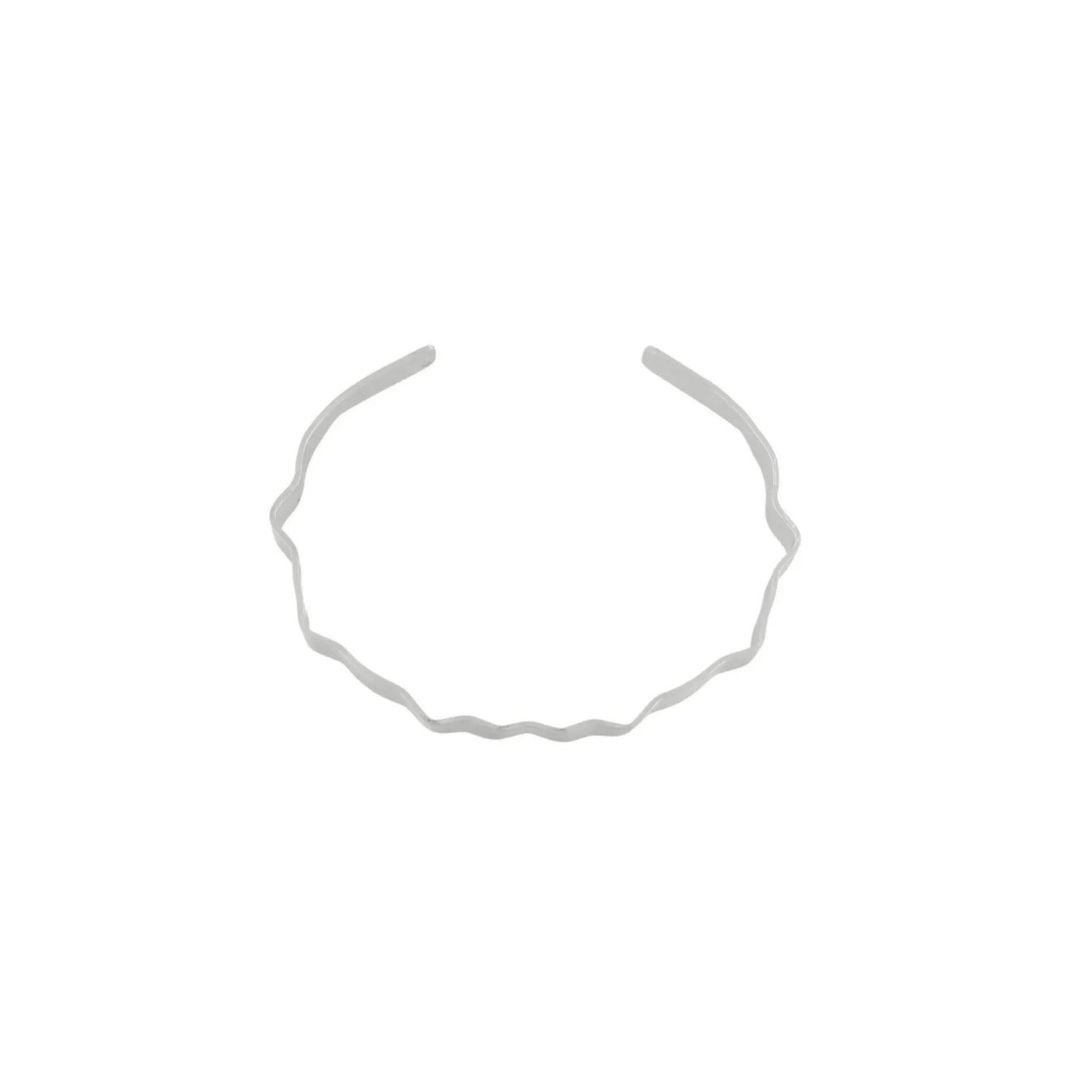 Alaya Small Wave Cuff bracelet. Silver plating. Dansk Copenhagen