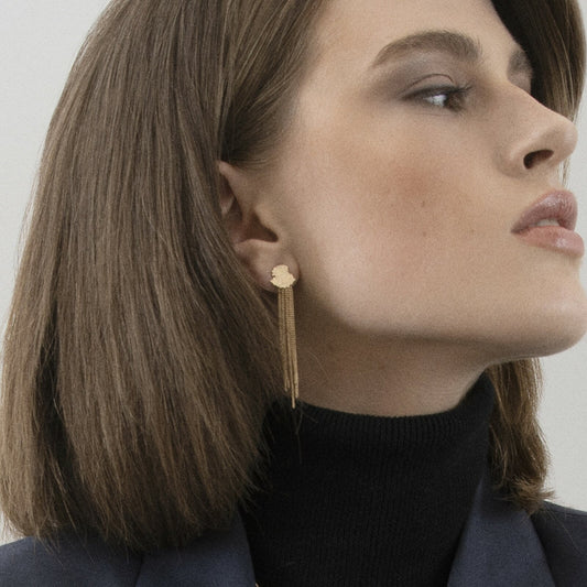 Amalia Mini Chain øreringe. Guldbelagt. Dansk Copenhagen