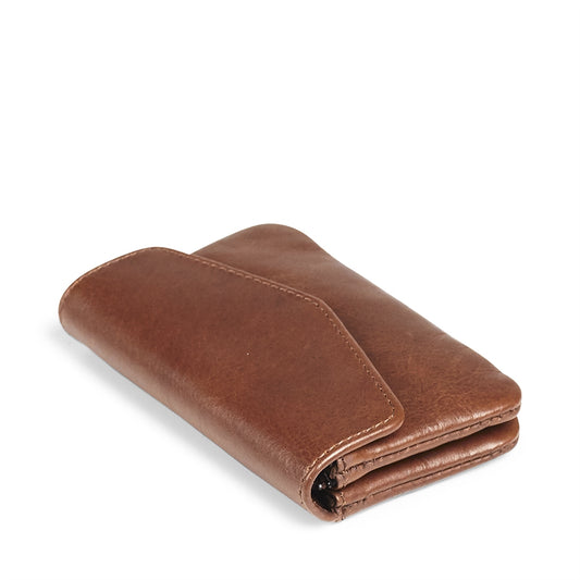 Wallet Faith Coin. Antique leather. Chestnut. Markberg