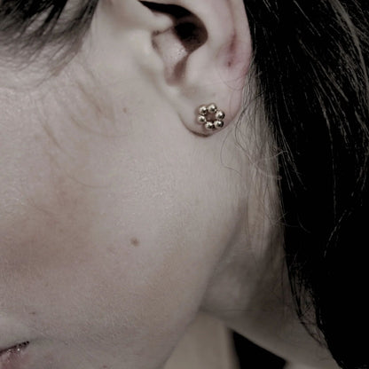 Passion Waterproof Circle Ball Earrings. Gold plating. 18 carat gold plating. Danish Copenhagen