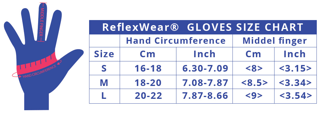 Terapeutiske fingerspidserne fri handsker. Unisex. Tynde.  Sort. ReflexWear
