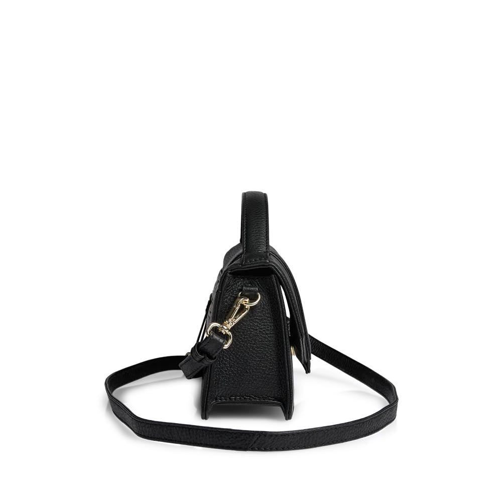 ZoeMBG crossbody taske. Sort og guld. Læder. Markberg